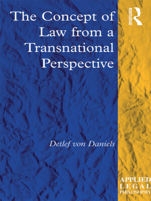 cover image of The Concept of Law from a Transnational Perspective